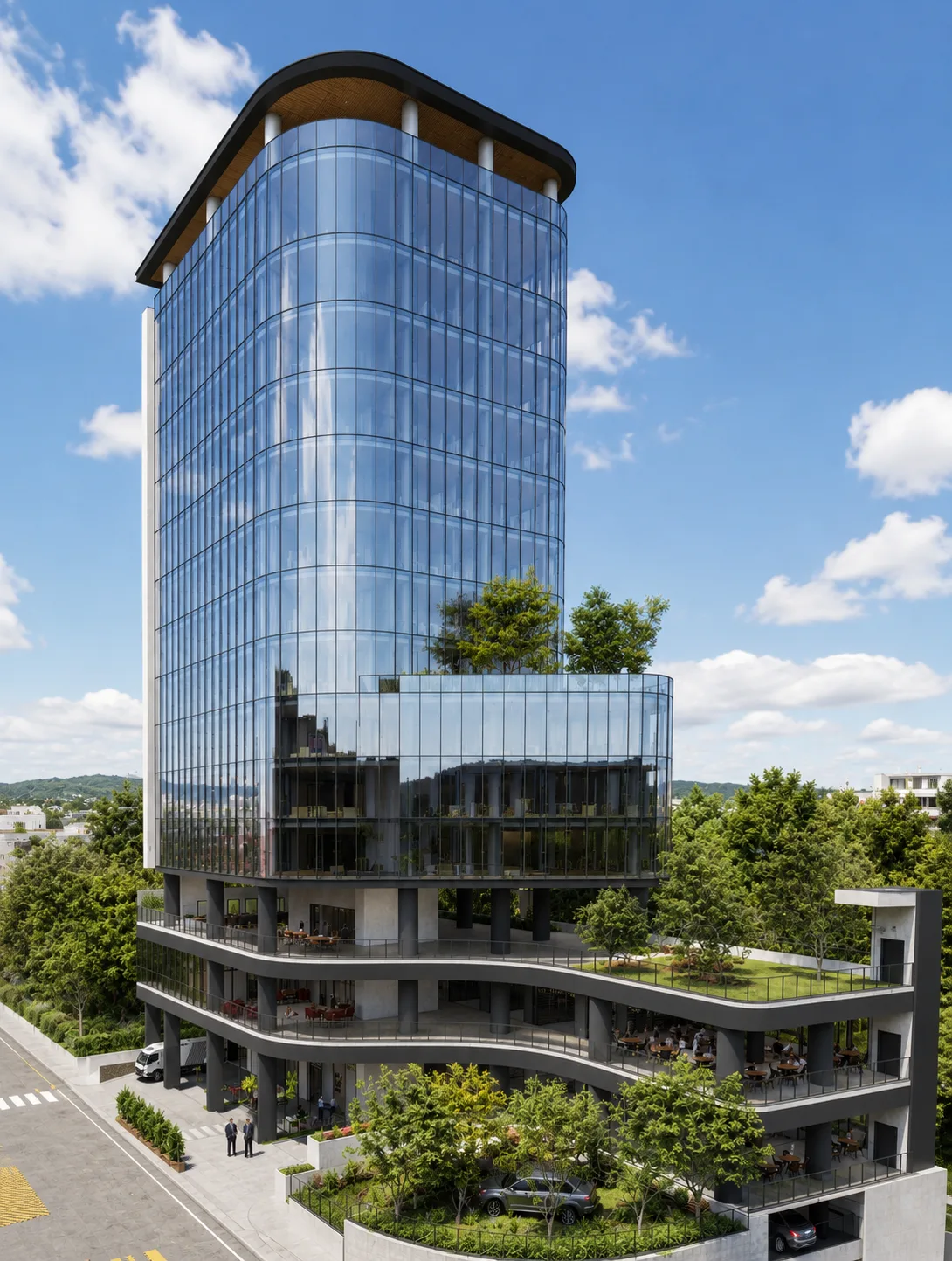 Antelia — Vista aérea diurna